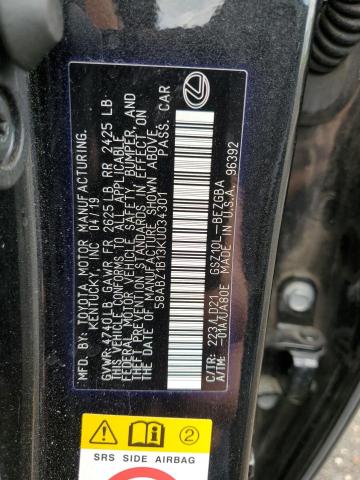 Photo 9 VIN: 58ABZ1B13KU034301 - LEXUS ES 350 