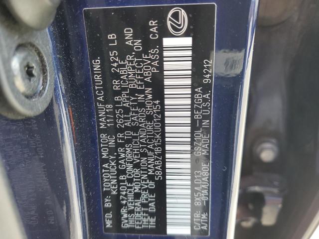 Photo 11 VIN: 58ABZ1B15KU012154 - LEXUS ES350 