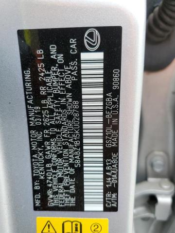 Photo 12 VIN: 58ABZ1B15KU028788 - LEXUS ES350 