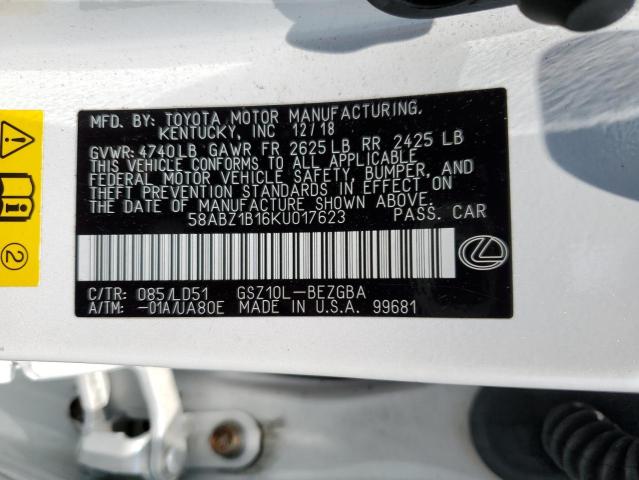 Photo 11 VIN: 58ABZ1B16KU017623 - LEXUS ES 350 