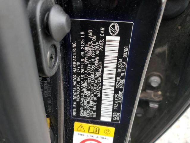 Photo 11 VIN: 58ABZ1B1XKU046364 - LEXUS ES 350 