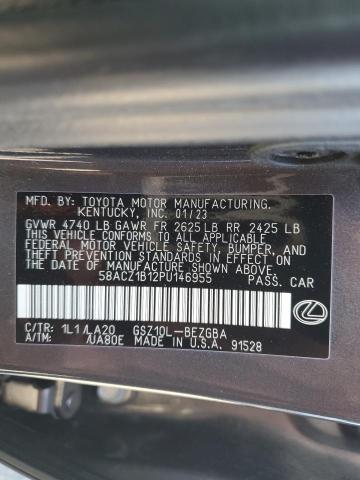 Photo 11 VIN: 58ACZ1B12PU146955 - LEXUS ES 350 BAS 