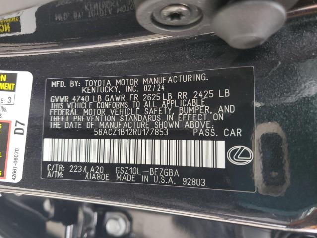 Photo 11 VIN: 58ACZ1B12RU177853 - LEXUS ES 350 BAS 