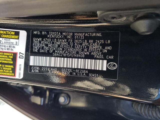 Photo 11 VIN: 58ACZ1B15PU148408 - LEXUS ES 350 BAS 