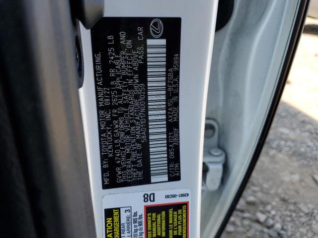 Photo 11 VIN: 58AD11D17NU010259 - LEXUS ES 250 BAS 