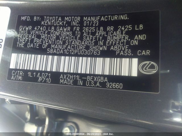 Photo 8 VIN: 58ADA1C12PU030763 - LEXUS ES 300H 