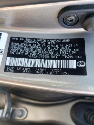 Photo 9 VIN: 58ADA1C15MU002824 - LEXUS ES 300H 