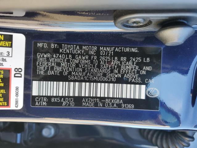 Photo 11 VIN: 58ADA1C15MU006310 - LEXUS ES300 