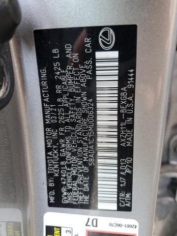 Photo 11 VIN: 58ADA1C15MU006324 - LEXUS ES300 