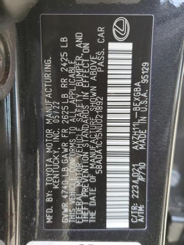 Photo 12 VIN: 58ADA1C15NU021892 - LEXUS ES300 