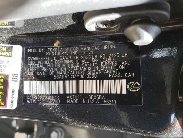 Photo 11 VIN: 58ADA1C17MU010360 - LEXUS ES300 