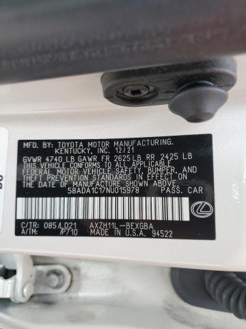 Photo 12 VIN: 58ADA1C17NU015978 - LEXUS ES 300H BA 