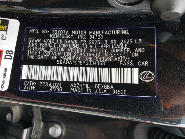 Photo 11 VIN: 58ADA1C18PU034168 - LEXUS ES 300H BA 