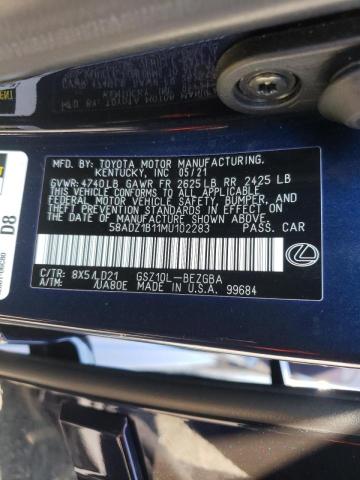 Photo 9 VIN: 58ADZ1B11MU102283 - LEXUS ES 350 BAS 