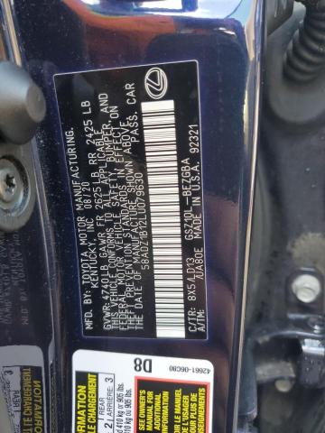 Photo 11 VIN: 58ADZ1B12LU079630 - LEXUS ES 350 