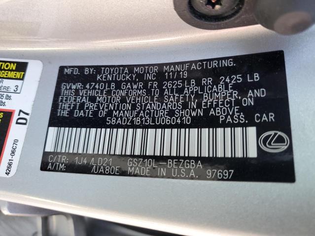 Photo 9 VIN: 58ADZ1B13LU060410 - LEXUS ES 350 