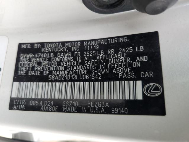 Photo 12 VIN: 58ADZ1B13LU061542 - LEXUS ES350 