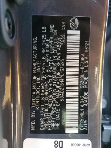 Photo 11 VIN: 58ADZ1B14PU157685 - LEXUS ES350 