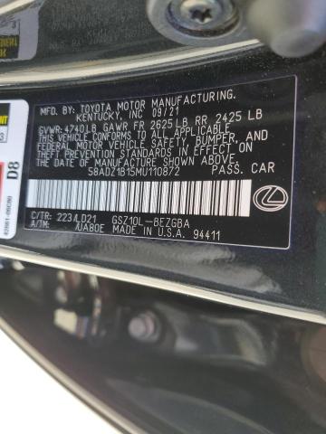 Photo 9 VIN: 58ADZ1B15MU110872 - LEXUS ES 350 BAS 