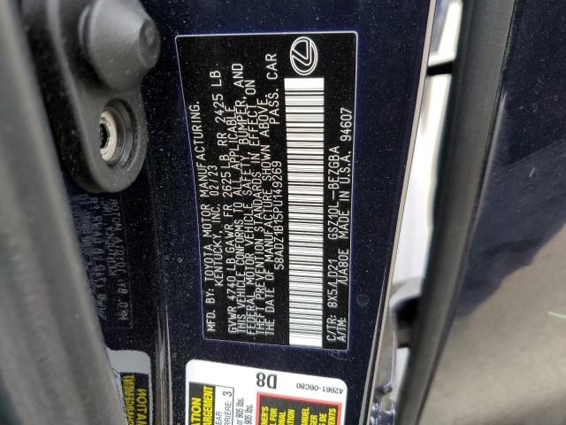 Photo 12 VIN: 58ADZ1B15PU149269 - LEXUS ES350 