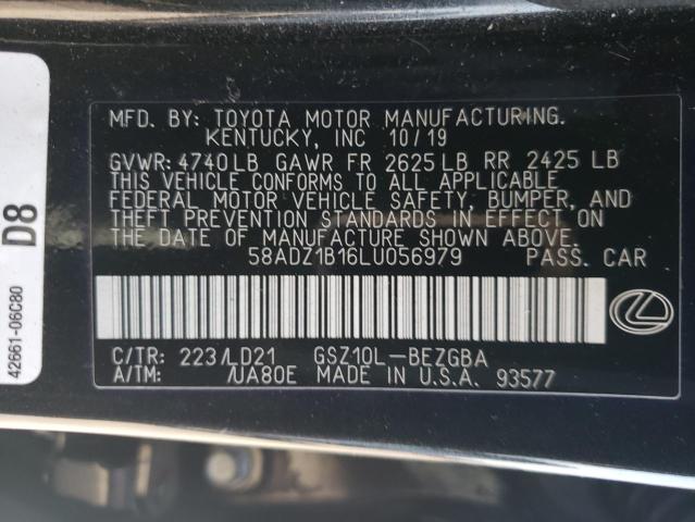 Photo 11 VIN: 58ADZ1B16LU056979 - LEXUS ES 350 