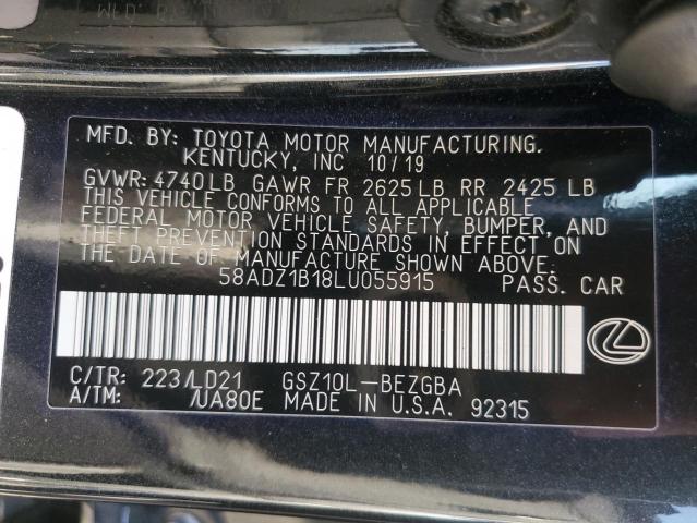 Photo 11 VIN: 58ADZ1B18LU055915 - LEXUS ES350 