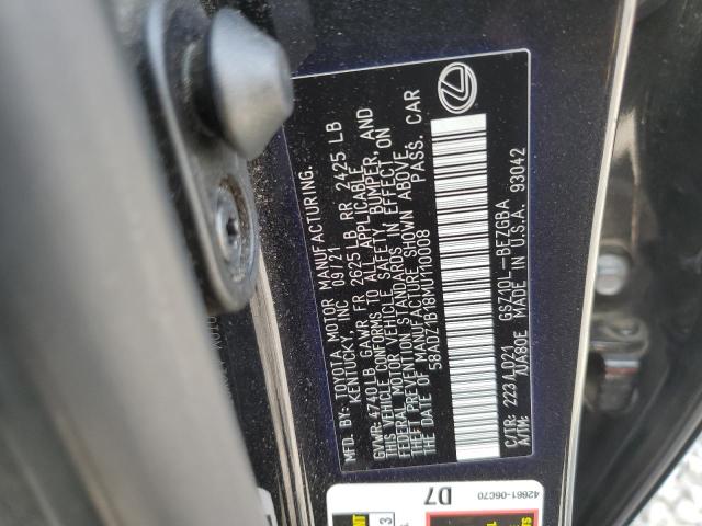 Photo 11 VIN: 58ADZ1B18MU110008 - LEXUS ES 350 BAS 