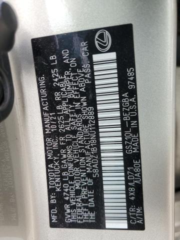 Photo 11 VIN: 58ADZ1B18NU112889 - LEXUS ES 350 BAS 