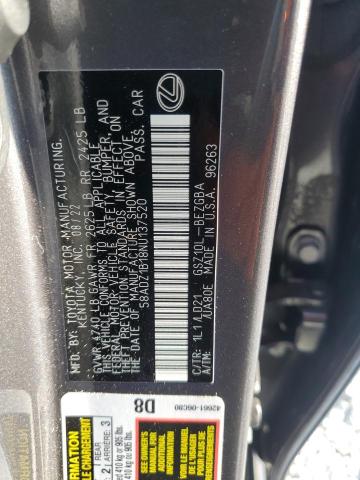 Photo 11 VIN: 58ADZ1B18NU137520 - LEXUS ES 350 BAS 