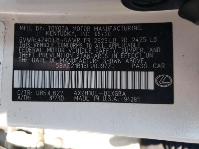 Photo 9 VIN: 58AE21B18LU009770 - LEXUS ES 300H LU 