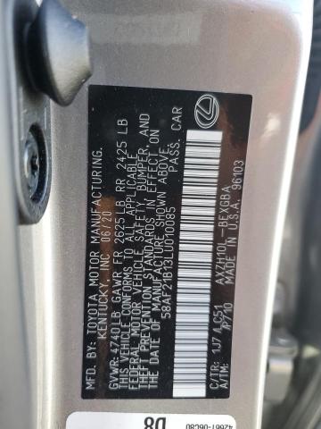 Photo 12 VIN: 58AF21B13LU010085 - LEXUS ES 300H UL 