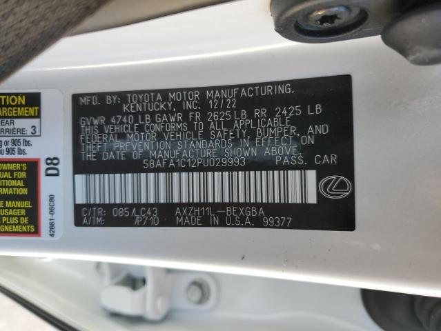 Photo 11 VIN: 58AFA1C12PU029993 - LEXUS ES 300H BA 