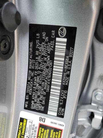 Photo 11 VIN: 58AFA1C16NU021361 - LEXUS ES 300H BA 