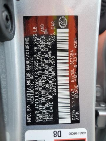 Photo 11 VIN: 58AFZ1B18PU147542 - LEXUS ES350 