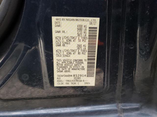 Photo 12 VIN: 5BZAF0AA8HN852914 - NISSAN NV 3500 S 