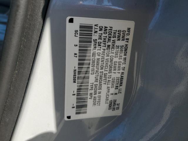 Photo 12 VIN: 5FNRL18013B091973 - HONDA ODYSSEY EX 