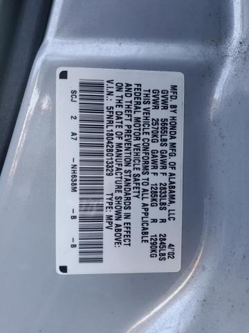 Photo 11 VIN: 5FNRL18042B013329 - HONDA ODYSSEY EX 