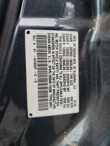 Photo 12 VIN: 5FNRL18594B116339 - HONDA ODYSSEY LX 