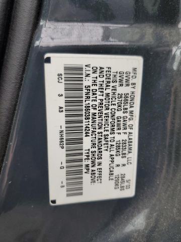 Photo 12 VIN: 5FNRL18603B114244 - HONDA ODYSSEY EX 