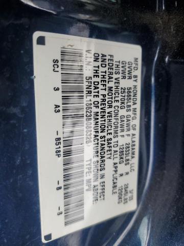 Photo 11 VIN: 5FNRL18623B088326 - HONDA ODYSSEY EX 