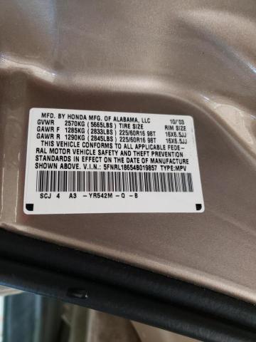 Photo 9 VIN: 5FNRL18654B019857 - HONDA ODYSSEY EX 