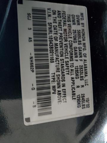 Photo 12 VIN: 5FNRL18943B021169 - HONDA ODYSSEY EX 