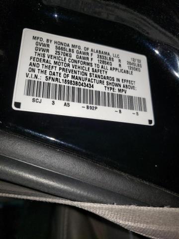 Photo 9 VIN: 5FNRL18983B043434 - HONDA ODYSSEY EX 