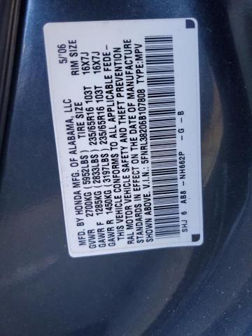 Photo 12 VIN: 5FNRL38206B107808 - HONDA ODYSSEY LX 