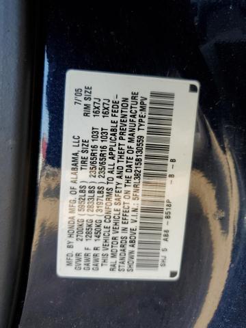 Photo 12 VIN: 5FNRL38215B130559 - HONDA ODYSSEY LX 