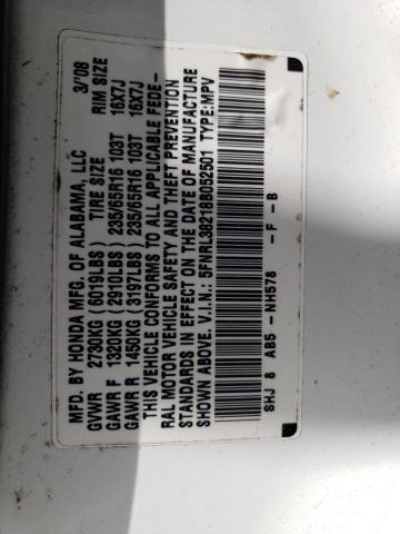 Photo 13 VIN: 5FNRL38218B052501 - HONDA ODYSSEY LX 