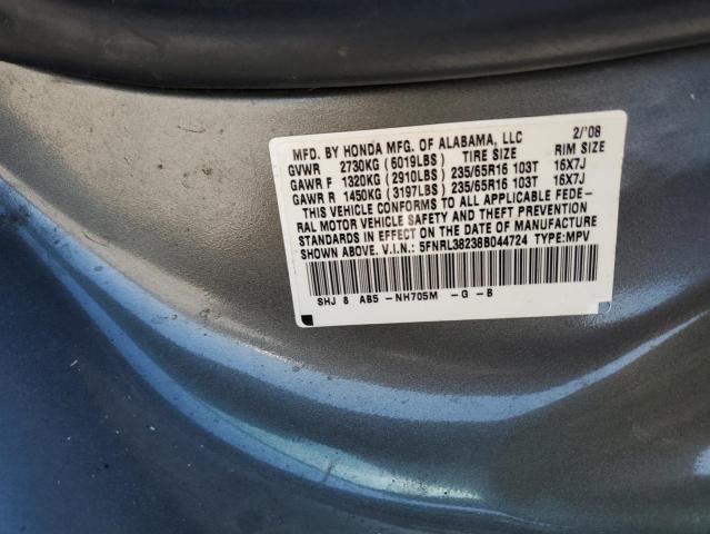 Photo 12 VIN: 5FNRL38238B044724 - HONDA ODYSSEY LX 