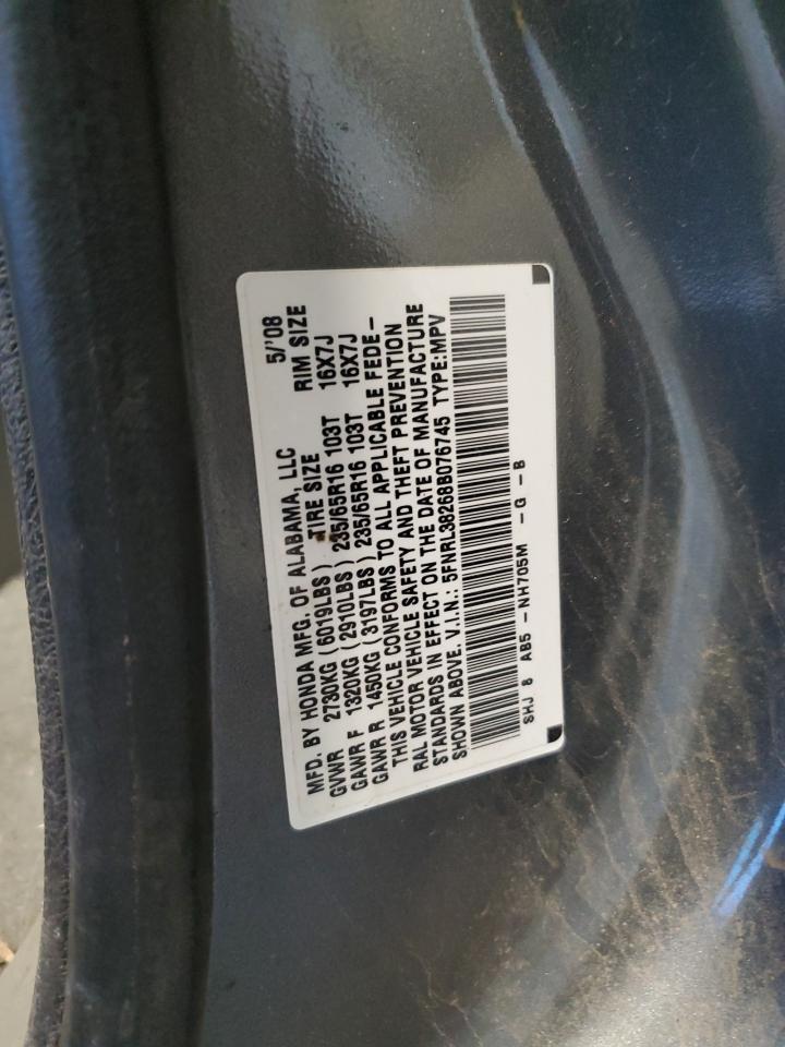 Photo 11 VIN: 5FNRL38268B076745 - HONDA ODYSSEY 