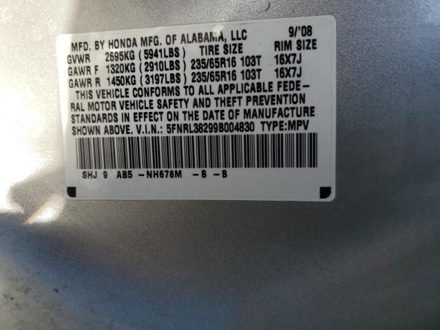 Photo 12 VIN: 5FNRL38299B004830 - HONDA ODYSSEY LX 