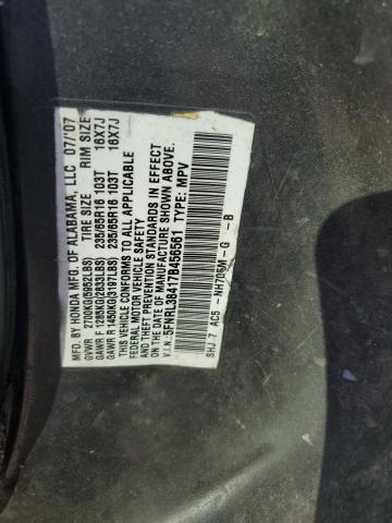 Photo 12 VIN: 5FNRL38417B456561 - HONDA ODYSSEY EX 